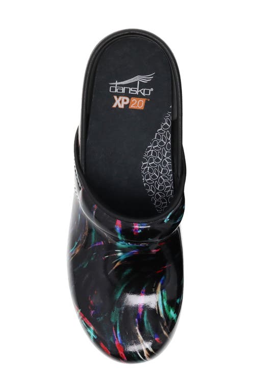 Shop Dansko Xp 2.0 Clog In Black Floral Tooled Leather