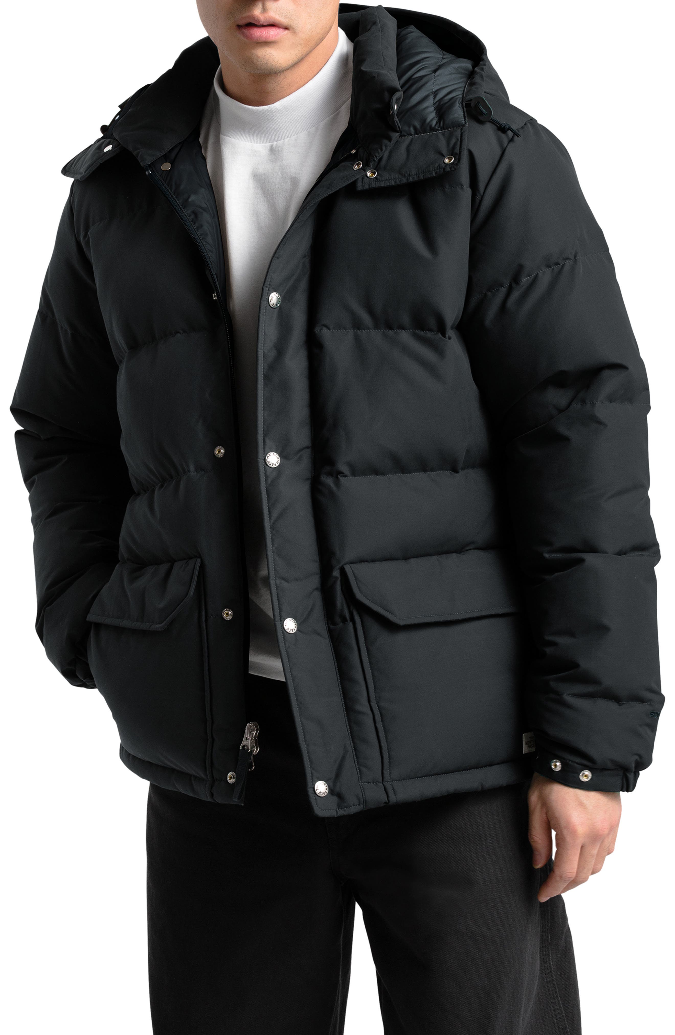 down filled north face jackets
