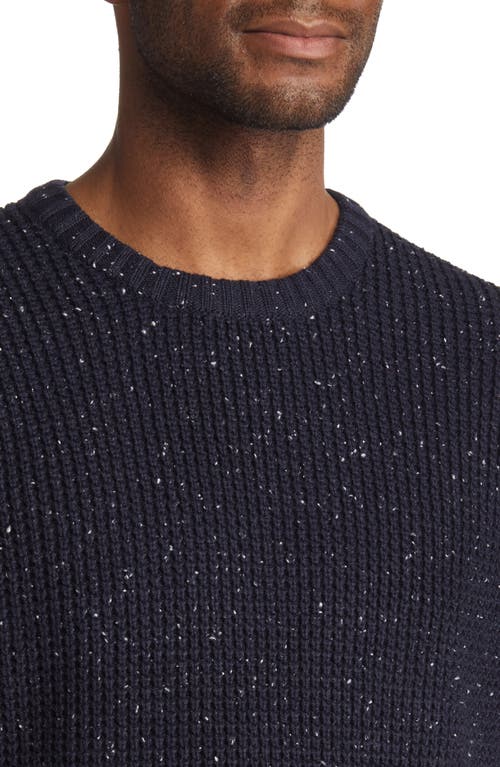 Shop The Normal Brand Seawool Nep Crewneck Sweater In Navy