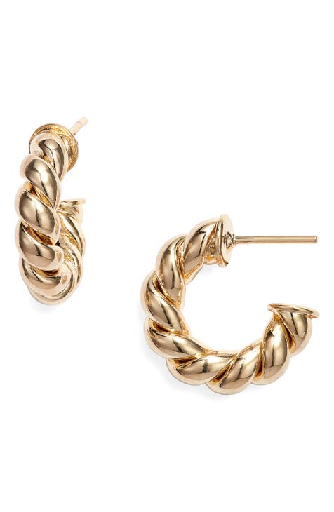 Nordstrom rack deals gold hoop earrings