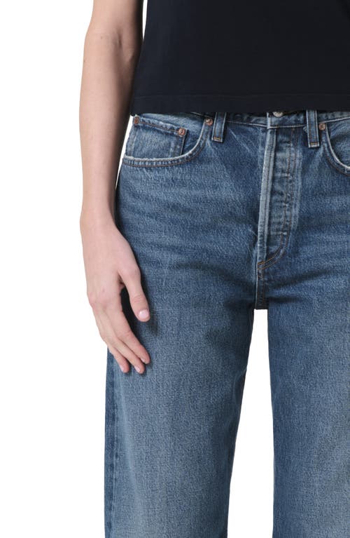 Agolde 90 S Pinch Waist Hr Striaght In Range In Essence
