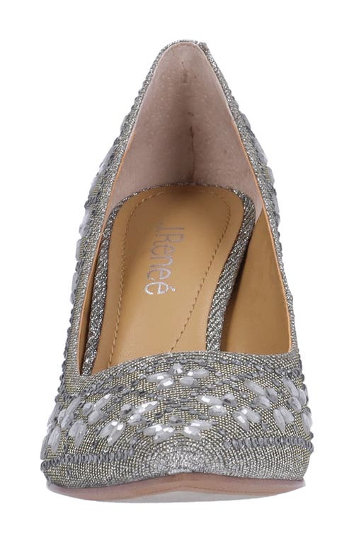 J. Reneé Barlow Pointed Toe Pump In Pewter
