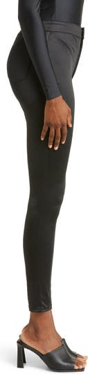 SKIMS Disco Satin-jersey Skinny Pants - Onyx - ShopStyle Plus Size Trousers