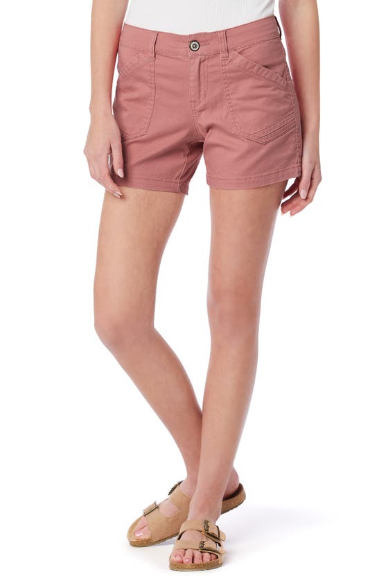 Supplies By Union Bay Alix Twill Shorts In Dusty Rose