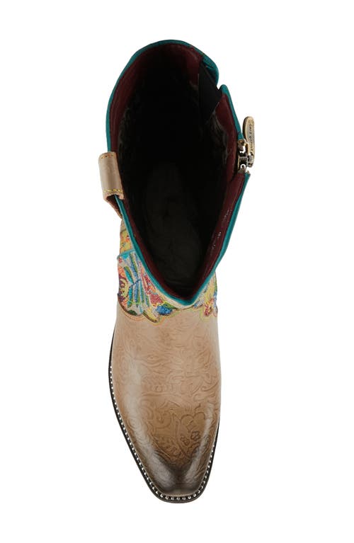 L'artiste By Spring Step Rodeoqueen Western Boot In Taupe Multi
