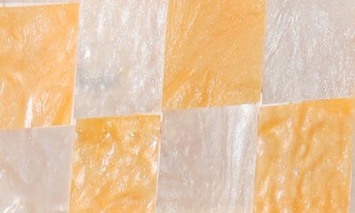 Tiramisu Resin Checkered Picture Frame In Yellow