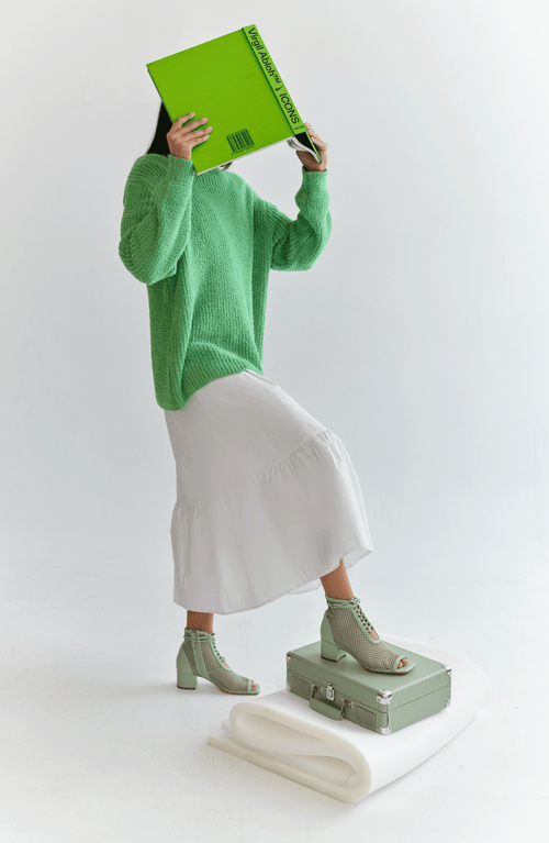 Shop Daniella Shevel Nola Bootie In Mint