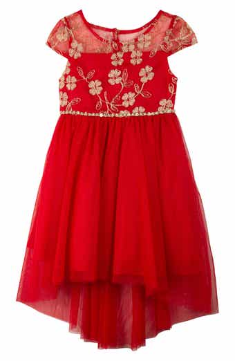 Rare editions 2025 red lace dress