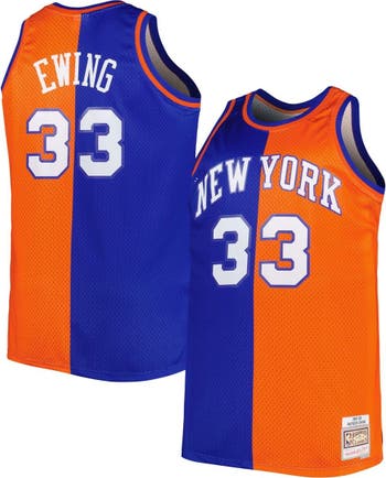 Men's Mitchell & Ness Patrick Ewing Blue New York Knicks Big & Tall  Hardwood Classics Jersey