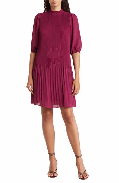 Nanette Lepore Pleated Shift Dress Nordstromrack