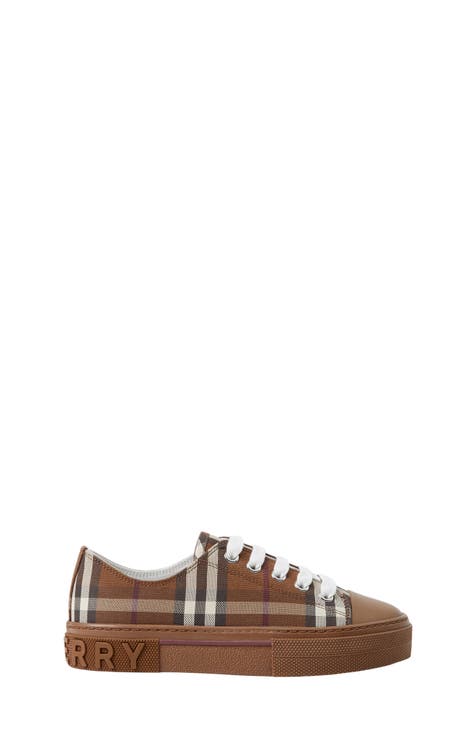 BURBERRY KIDS MARC CHECKED SNEAKERS