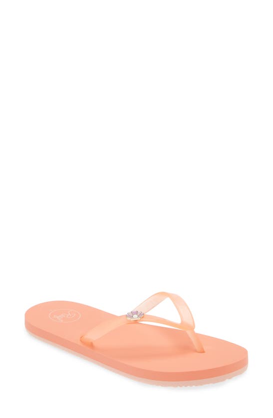 Shop Reef Kids' Charming Flip Flop In Peach