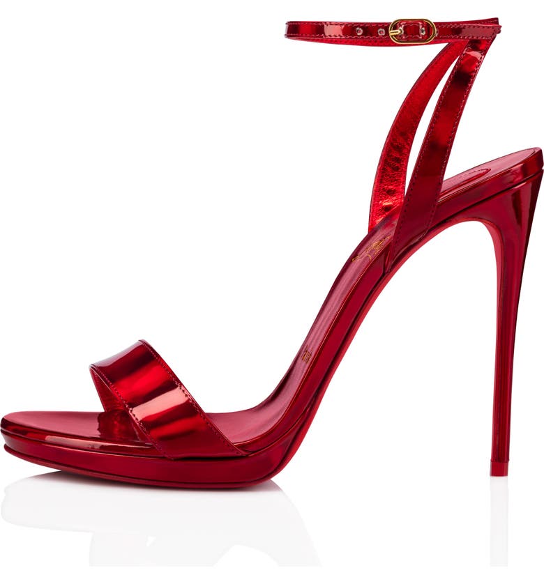 Christian Louboutin Loubi Queen Psych Ankle Strap Sandal | Nordstrom