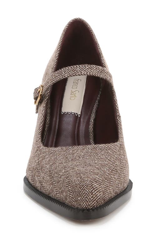 Shop Franco Sarto Diane Mary Jane Pointed Toe Pump In Brown