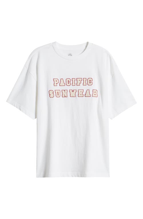 Pacsun '80s Oversize Logo Graphic T-shirt In White