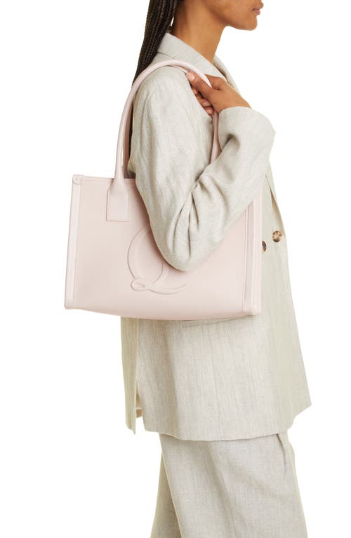 Shop Christian Louboutin Small By My Side Tote In Leche/leche/leche