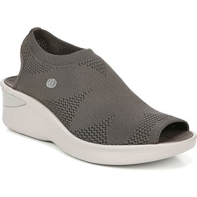 Bzees Secret Peep Toe Knit Sneaker- Brown