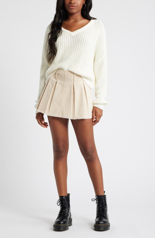 Shop Bp. Relaxed Reversible Sweater In Ivory