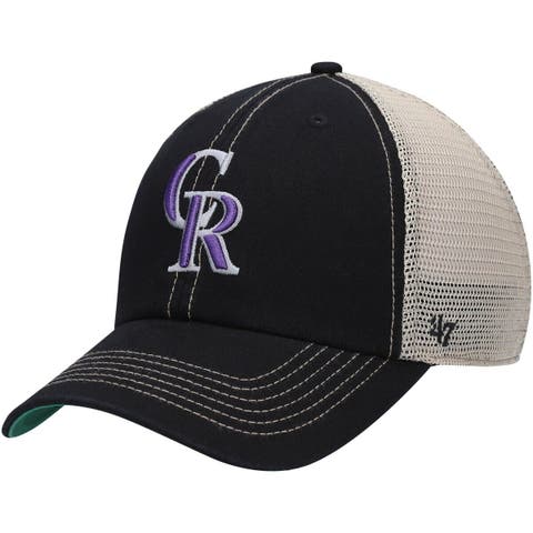 Men's Black Colorado Rockies Frost Adjustable Hat 