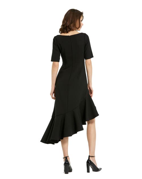 Mac Duggal Midi Dress In Black