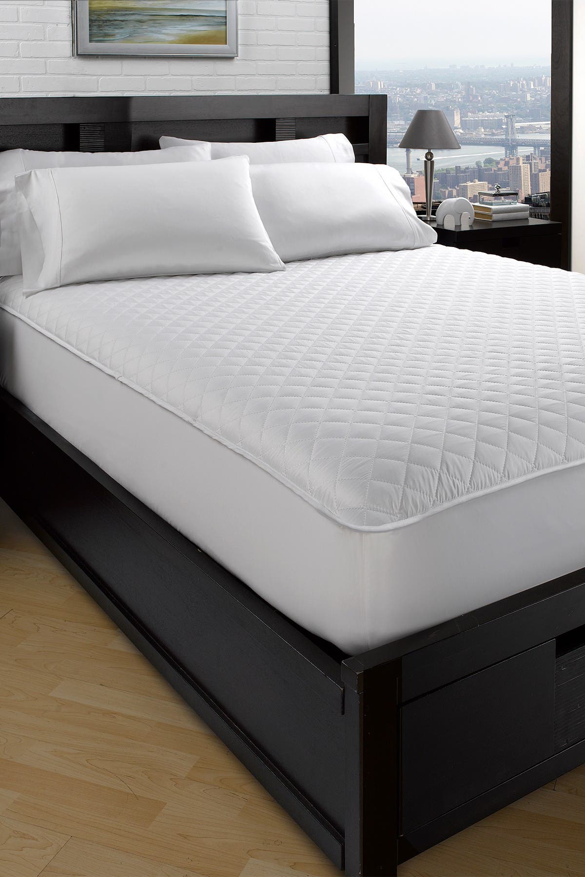 Ella Jayne Home Waterproof & Hypoallergenic 5-sided King Mattress Protector In White