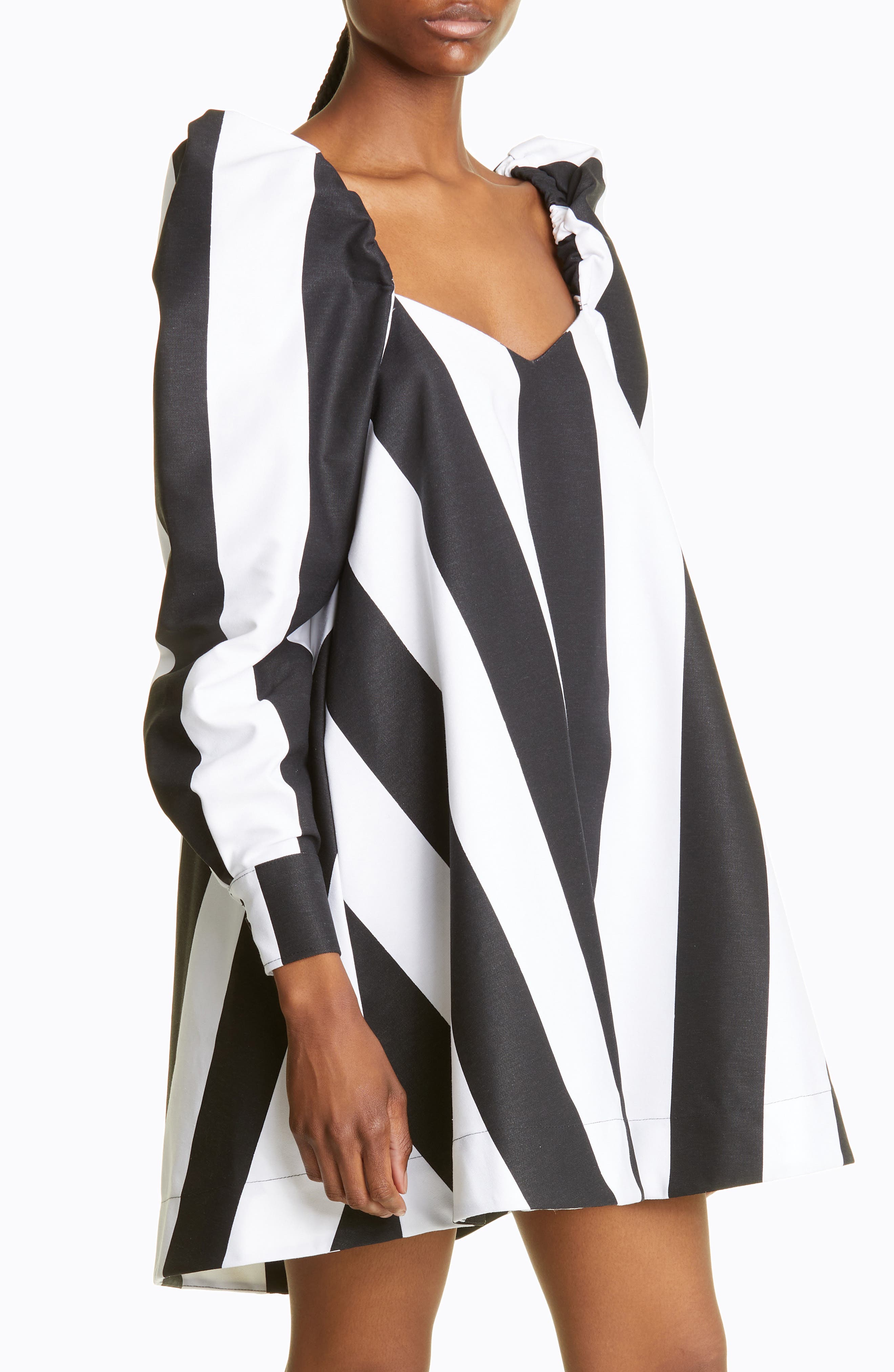 Sammy B Vanessa Stripe Puff Long Sleeve 