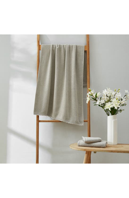 Shop Laura Ashley Juliette 3-piece Towel Set In Pale Grey
