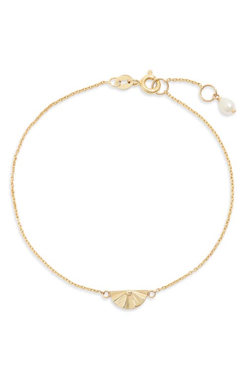 POPPY FINCH POPPY FINCH SUNRISE PENDANT BRACELET