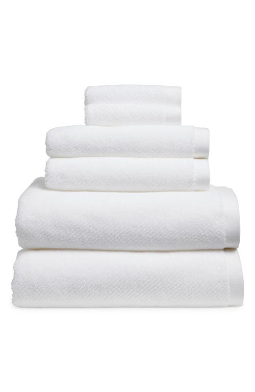 Shop Nordstrom Cotton Rib 6-piece Bath Towel Set In White