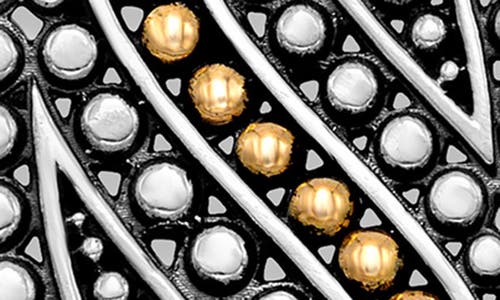 Samuel B. 18k & Silver Oval Dot Earrings In Silver And Gold