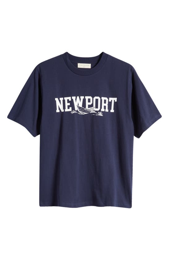 Shop Museum Of Peace And Quiet Newport Graphic T-shirt In Navy