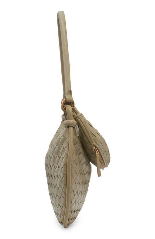 Shop Bottega Veneta Medium Gemelli Intrecciato Shoulder Bag In Travertine-muse Bra