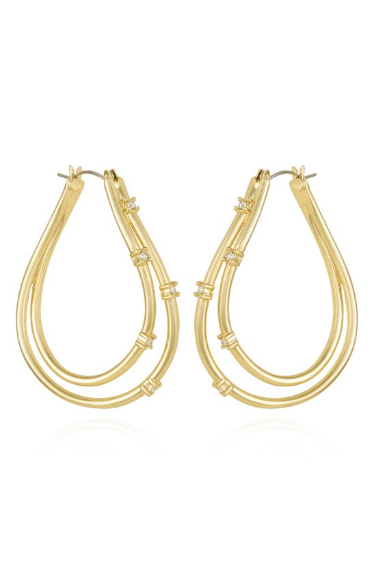 Vince Camuto Click It Double Hoop Earrings In Goldtoned