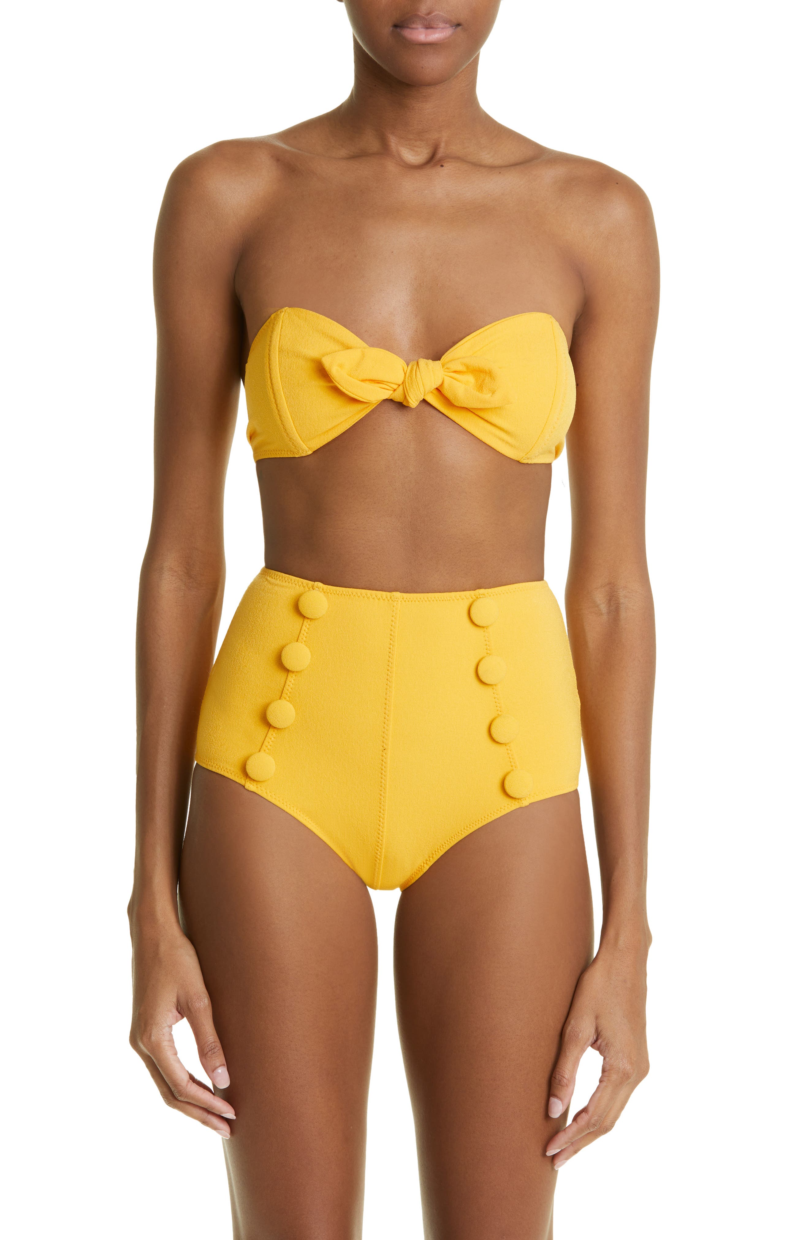 strapless two piece swimsuits