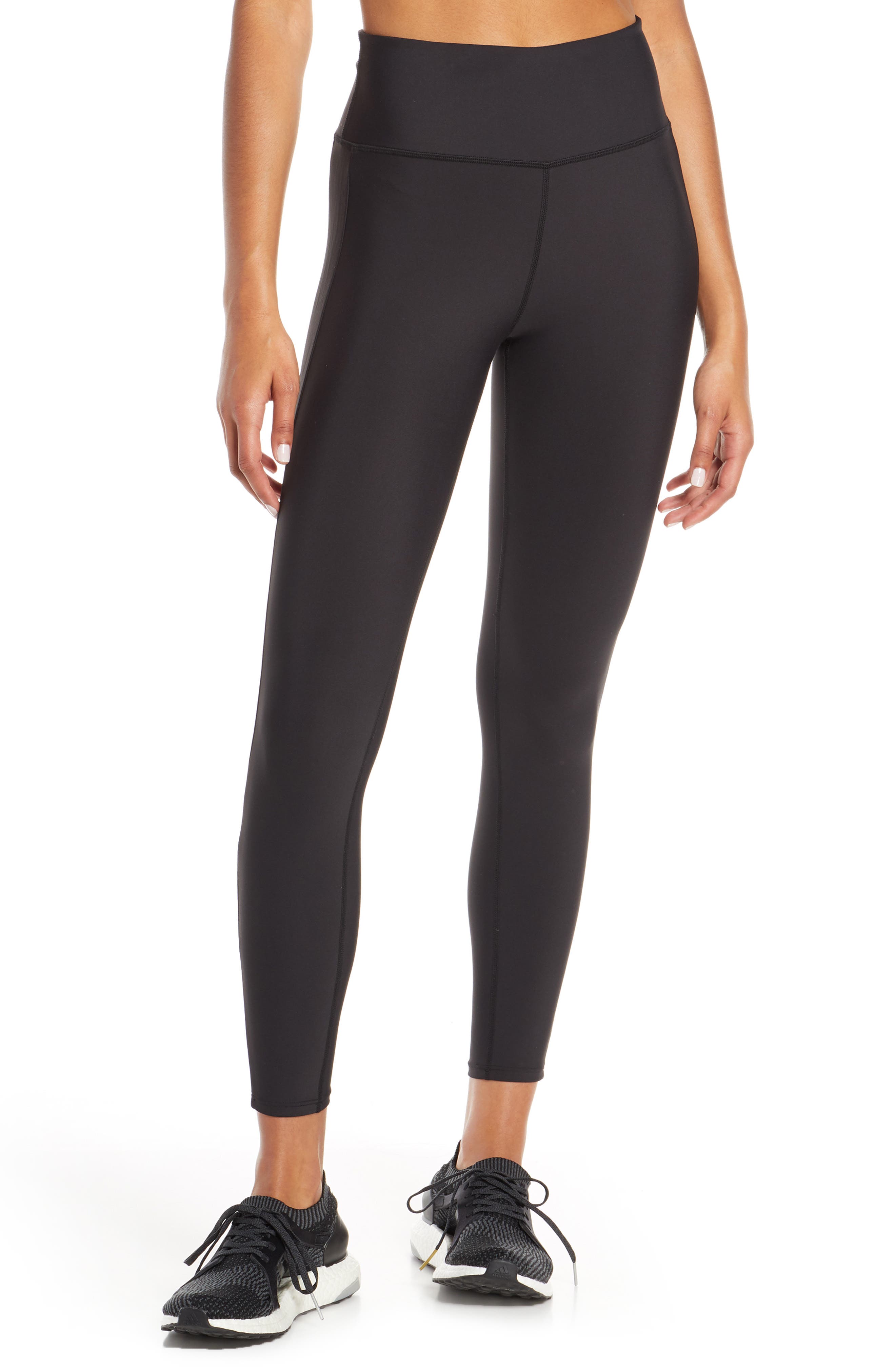 Soul By Soulcycle Grommet Side Stripe High Waist Tights, Black