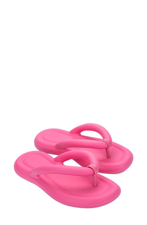 Melissa Free Water Resistant Flip Flop In Pink/orange