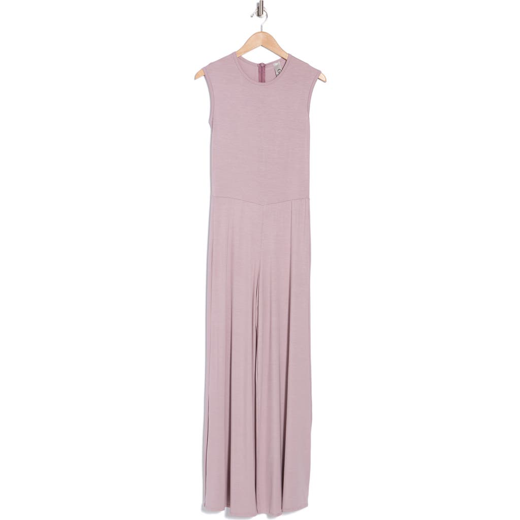 Go Couture Sleeveless Jumpsuit In Elderberry
