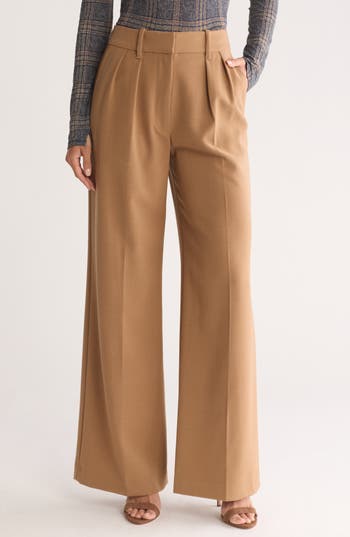 Rag & Bone Shelly Wide Leg Pants In Camel