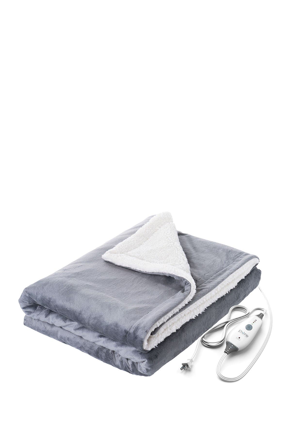 Pure Enrichment Purerelief Heated Throw In Gray