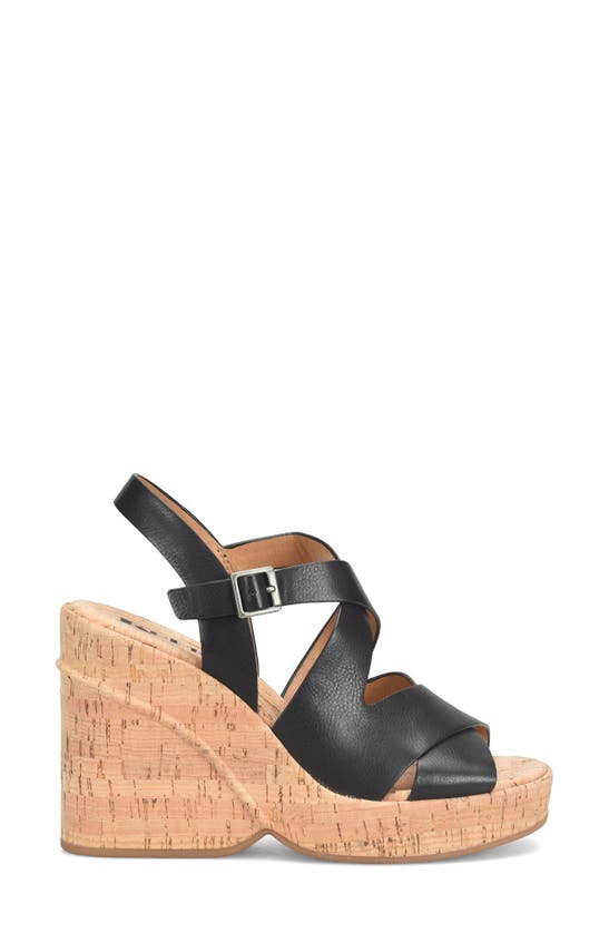Korks Brigitte Wedge Platform In Black