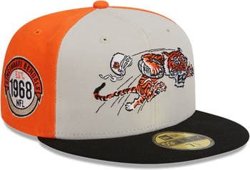 Men's New Era Cream/Black Cincinnati Bengals 2023 Sideline Historic 9FIFTY Snapback Hat