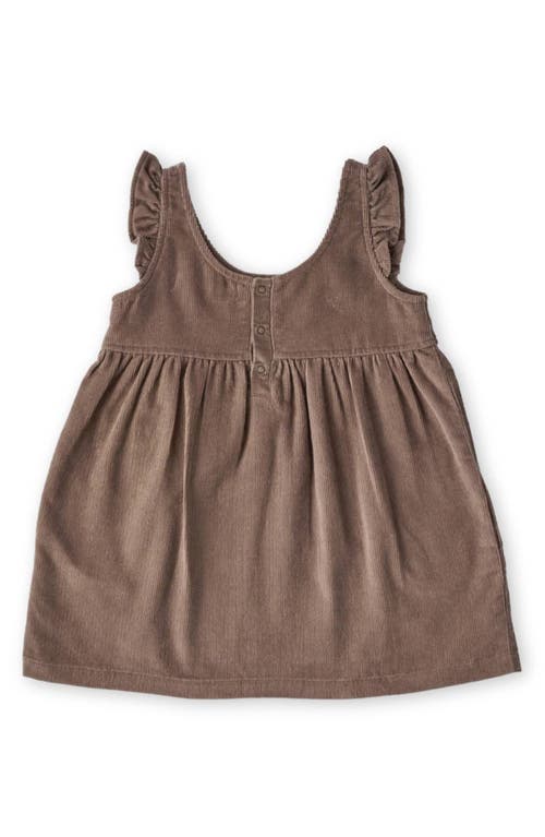 Pehr Organic Cotton Corduroy Pinafore Dress In Portobello