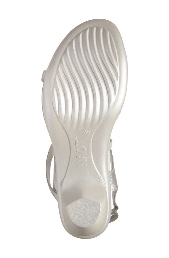 Naot Innovate Sandal In Soft Silver Leather