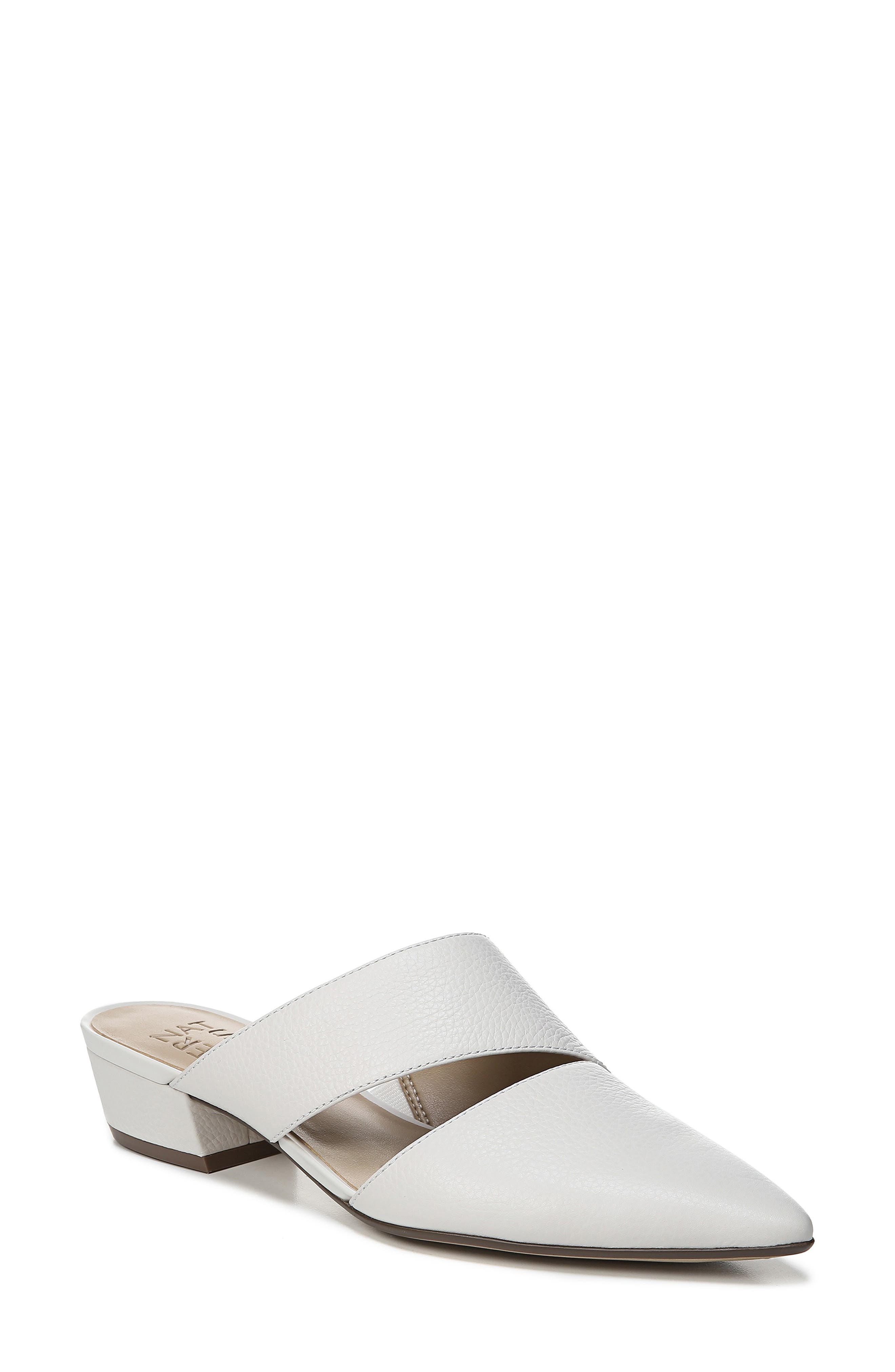 Naturalizer Bev Pointy Toe Mule, White