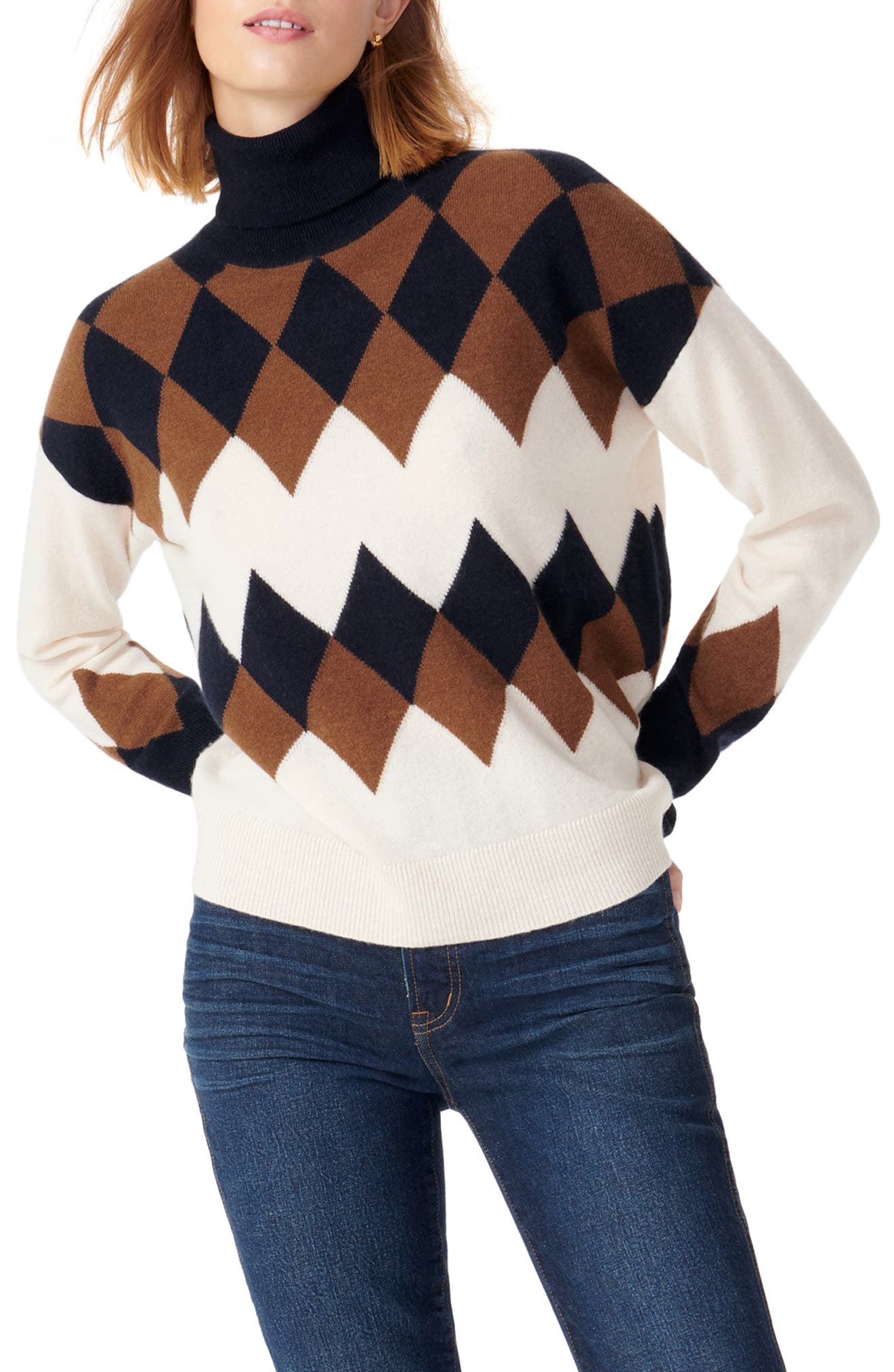 j crew cashmere turtleneck sweater