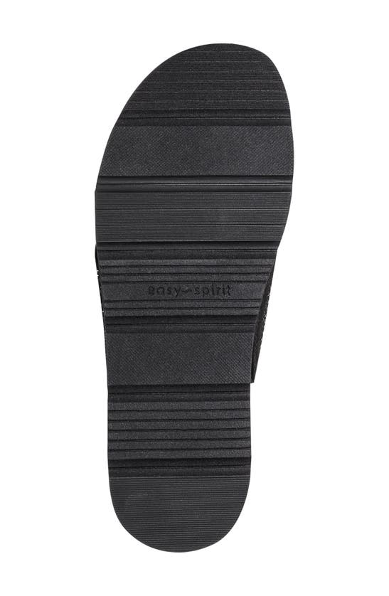 Easy Spirit Sestacy Platform Slide Sandal In Black