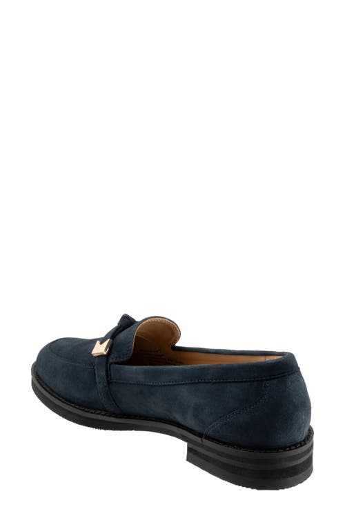 Trotters Femi Loafer In Navy Suede