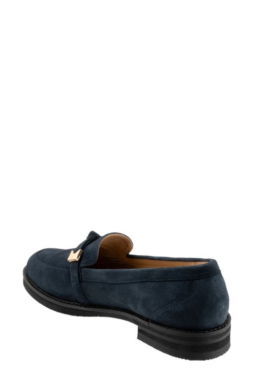 Shop Trotters Femi Loafer In Navy Suede