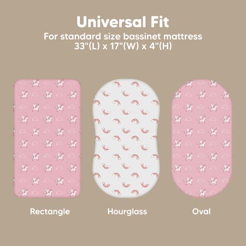 Keababies 2-pack Isla Fitted Bassinet Sheets In Dreamland
