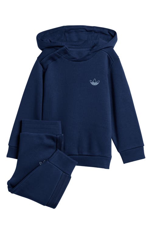 Shop Adidas Originals Adidas Lifestyle Hoodie & Joggers Set In Night Indigo